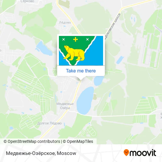 Медвежье-Озёрское map