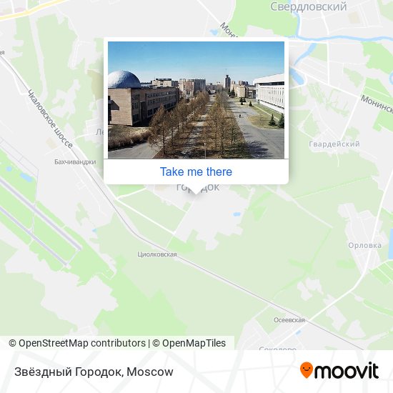 Звёздный Городок map