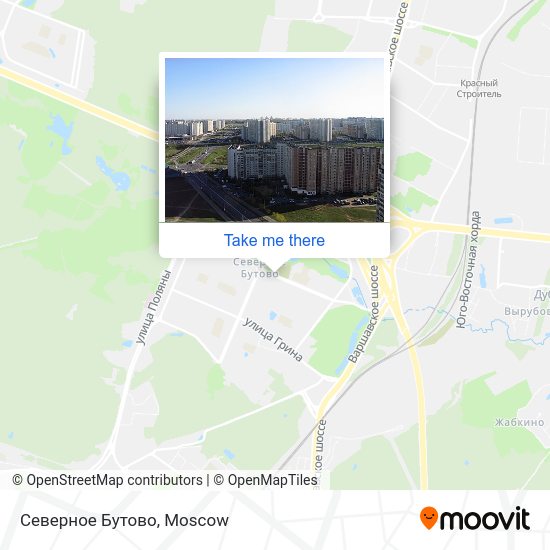 Северное Бутово map