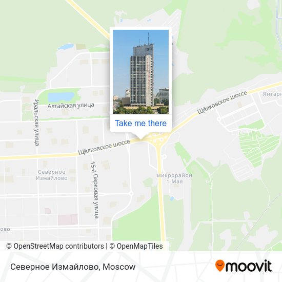 Северное Измайлово map