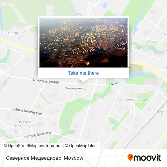Северное Медведково map