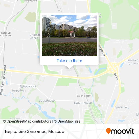 Бирюлёво Западное map