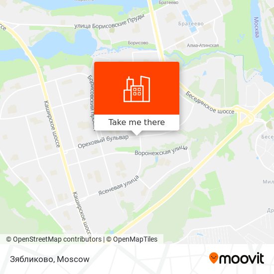 Зябликово map