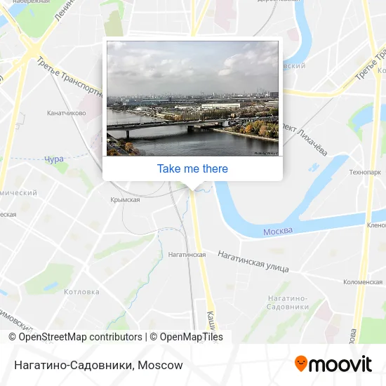 Нагатино-Садовники map