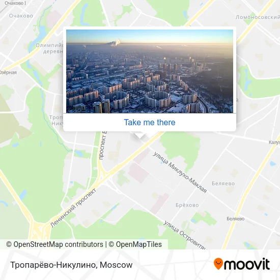 Тропарёво-Никулино map