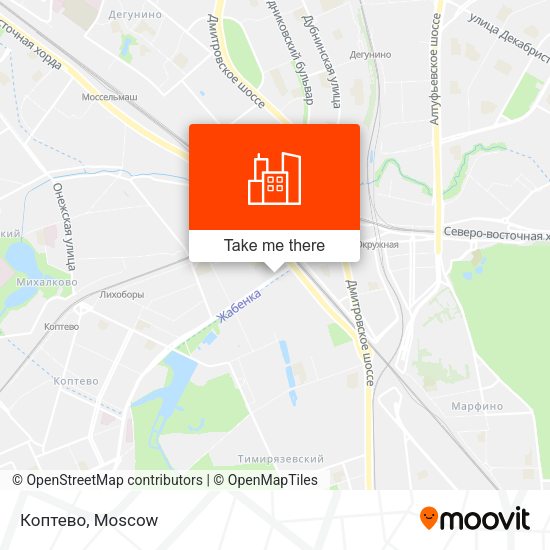 Коптево map