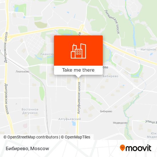 Бибирево map