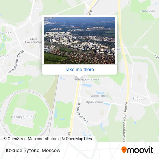 Южное Бутово map