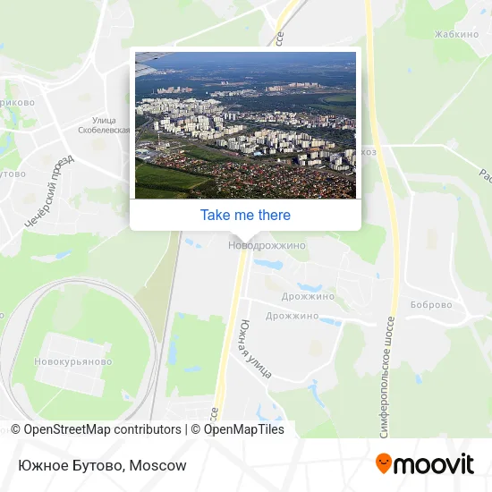 Южное Бутово map
