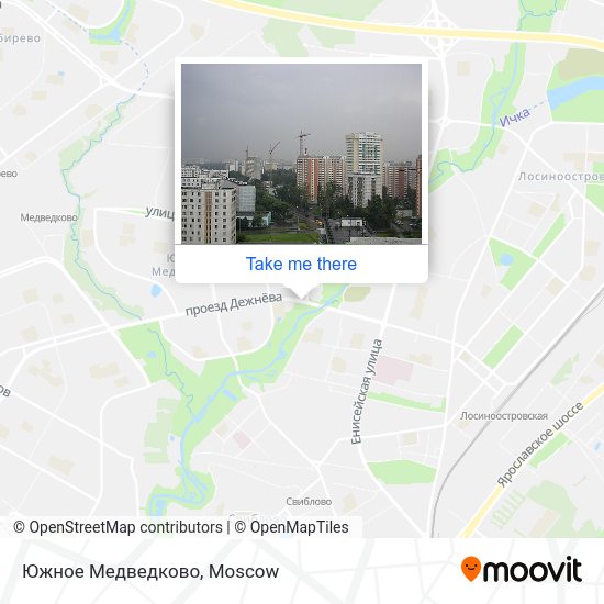 Южное Медведково map