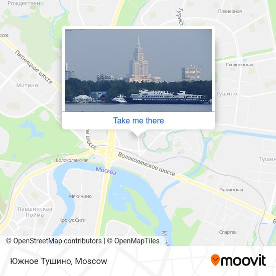 Южное Тушино map