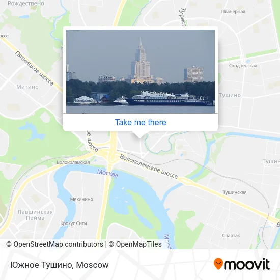Южное Тушино map