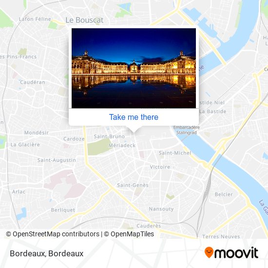 Mapa Bordeaux