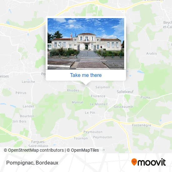 Pompignac map