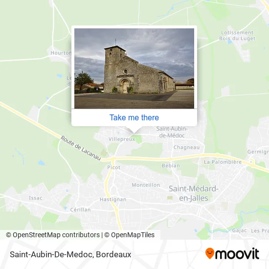 Saint-Aubin-De-Medoc map