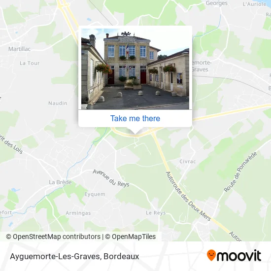 Ayguemorte-Les-Graves map