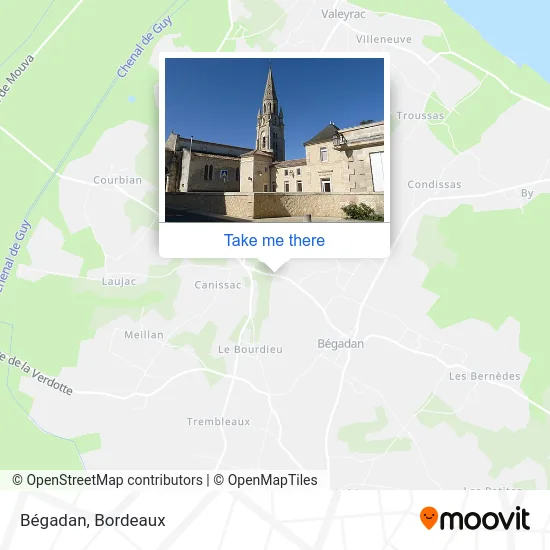Bégadan map