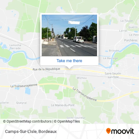 Camps-Sur-L'Isle map