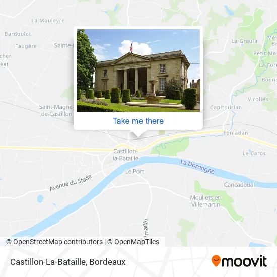 Castillon-La-Bataille map