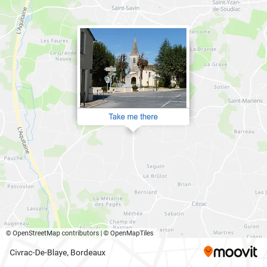 Civrac-De-Blaye map