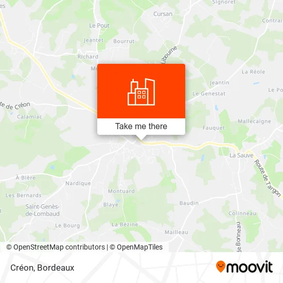 Créon map
