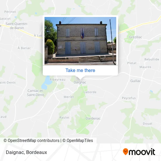 Daignac map