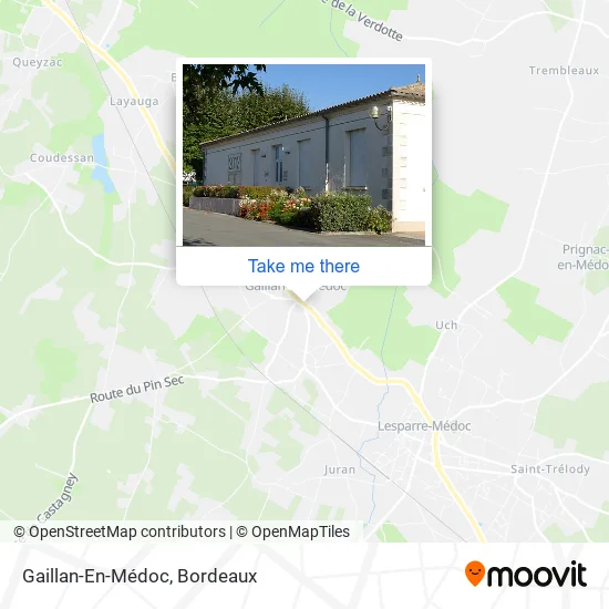 Gaillan-En-Médoc map