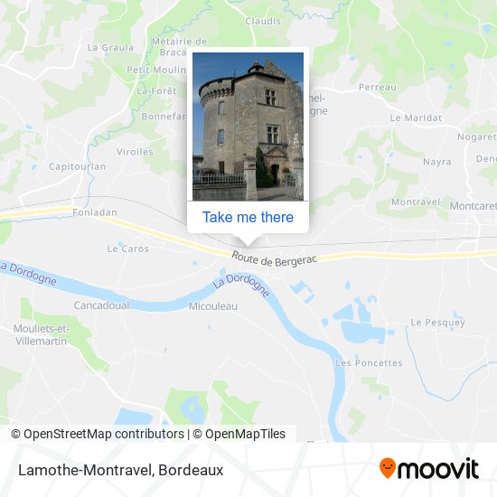 Lamothe-Montravel map