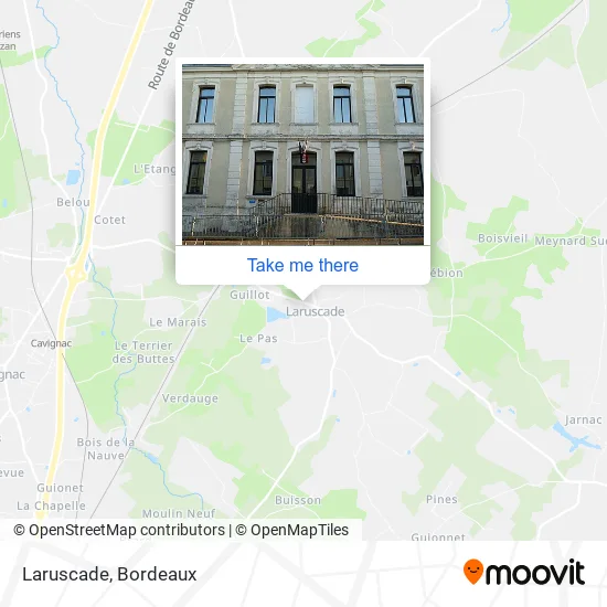 Laruscade map