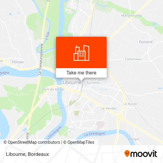 Libourne map