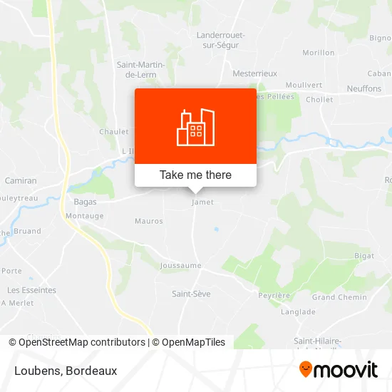 Loubens map