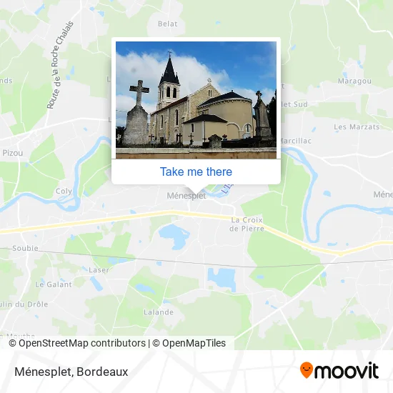 Ménesplet map