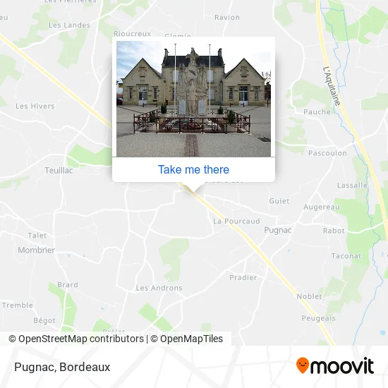 Pugnac map