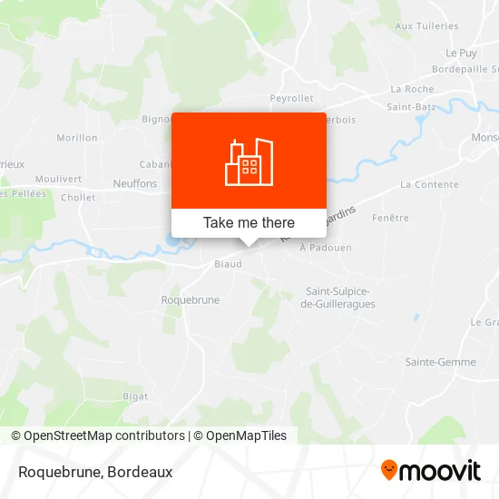 Roquebrune map