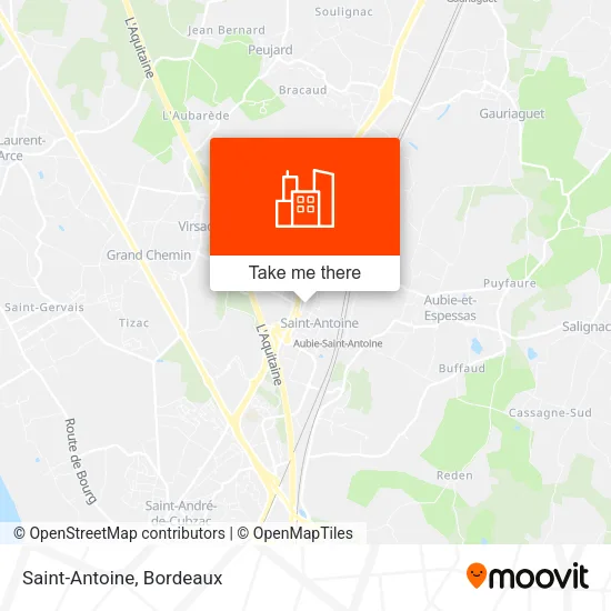 Saint-Antoine map