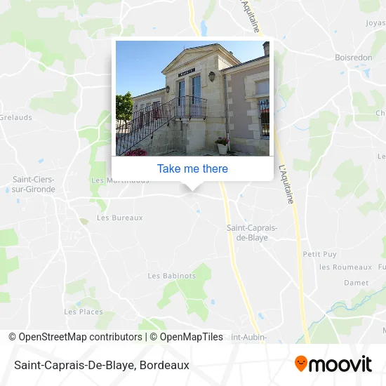 Saint-Caprais-De-Blaye map