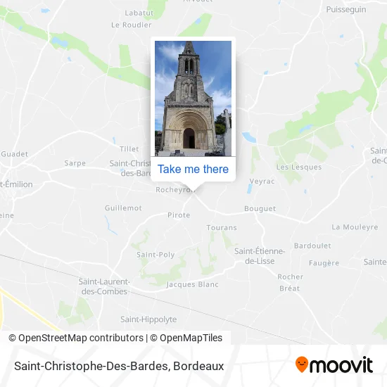 Saint-Christophe-Des-Bardes map
