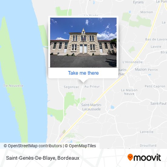 Mapa Saint-Genès-De-Blaye