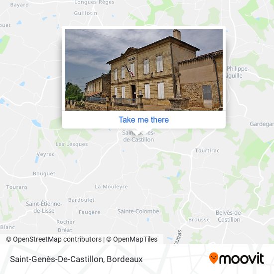 Saint-Genès-De-Castillon map
