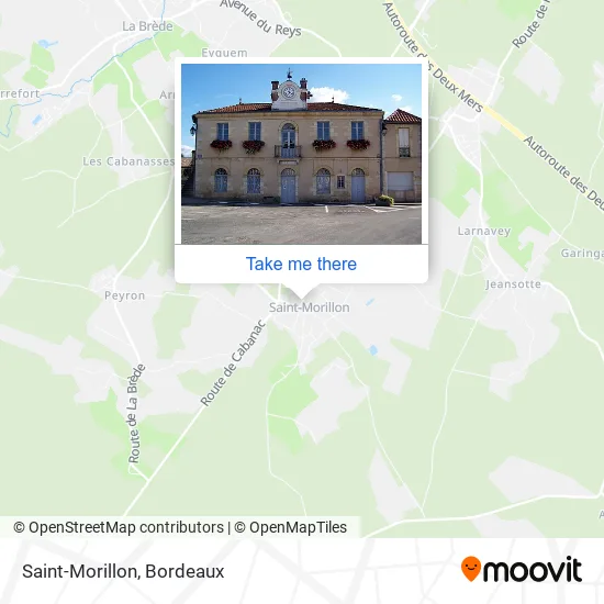 Saint-Morillon map