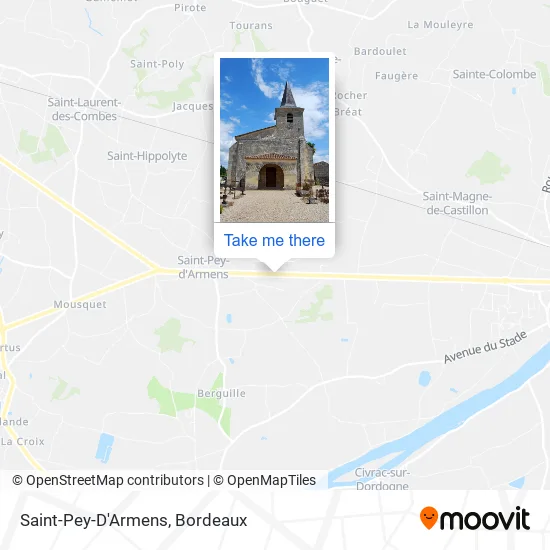 Saint-Pey-D'Armens map