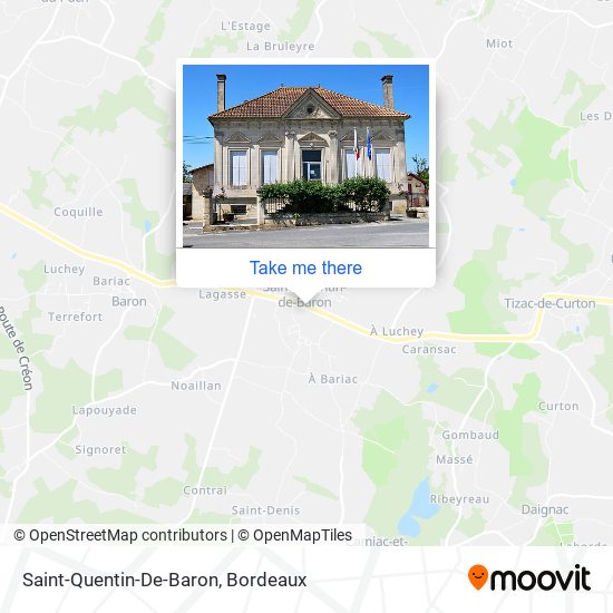 Mapa Saint-Quentin-De-Baron