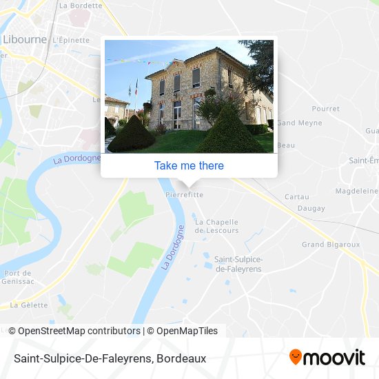 Mapa Saint-Sulpice-De-Faleyrens