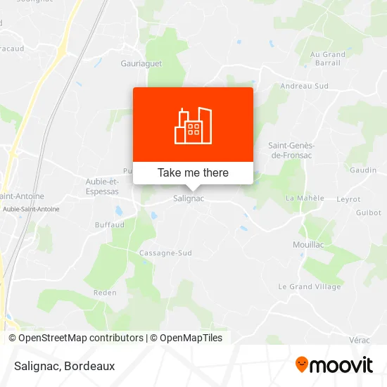 Salignac map