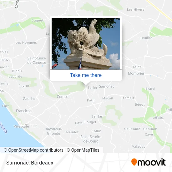 Samonac map