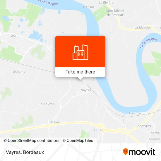 Vayres map