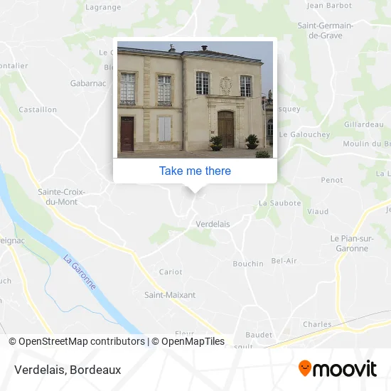 Verdelais map