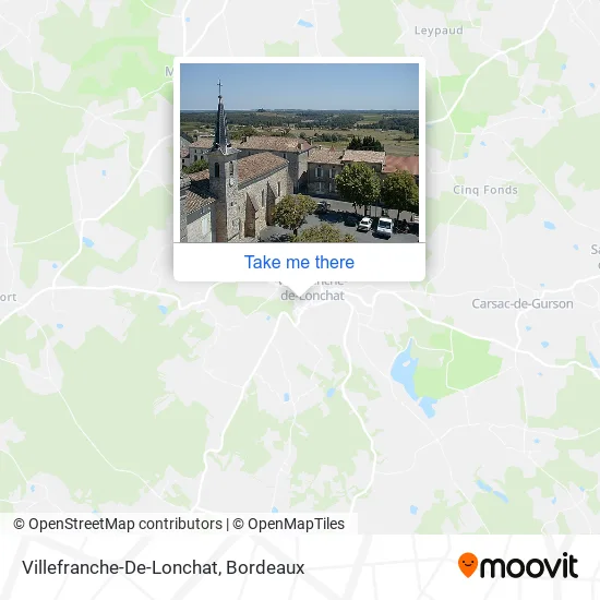 Villefranche-De-Lonchat map
