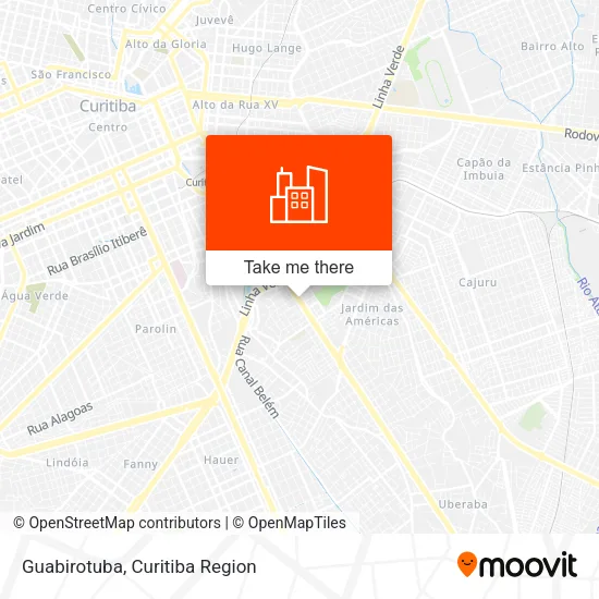 Guabirotuba map