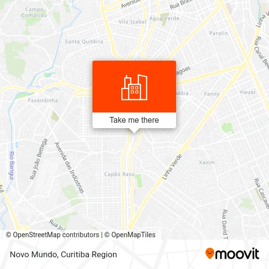 Novo Mundo map